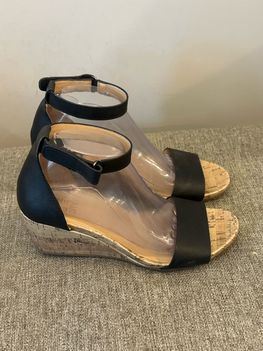 Naturalizer Areda Wedge Sanda Black Size 9